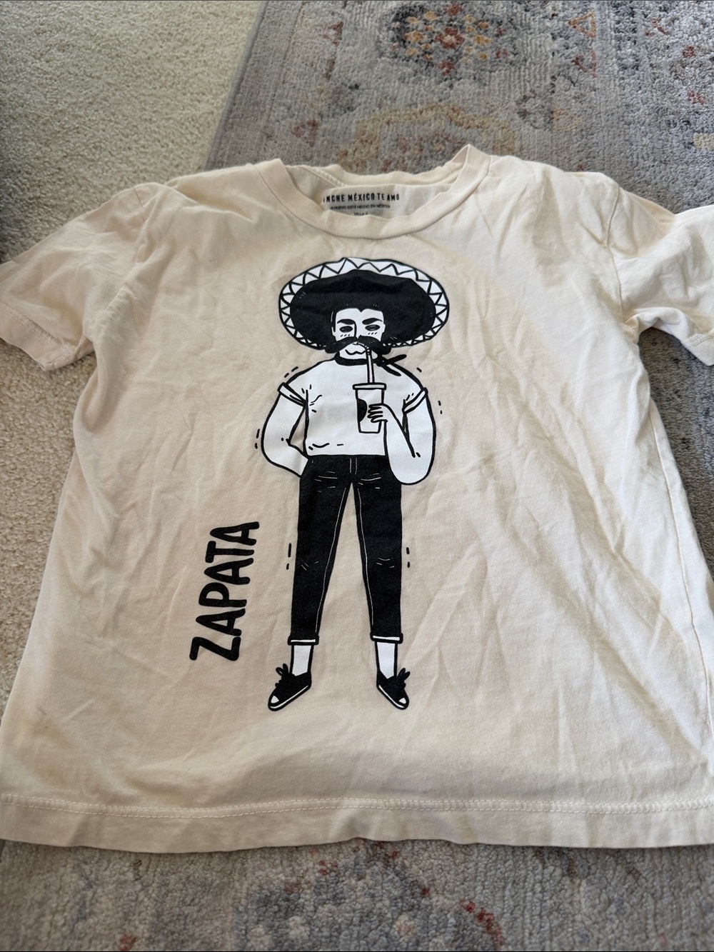 Kids Zapata Graphic Tee - Cream